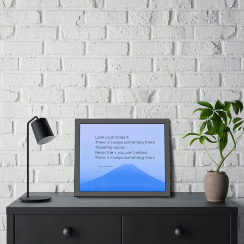 Look Up - tanka - framed - blue - Image 9