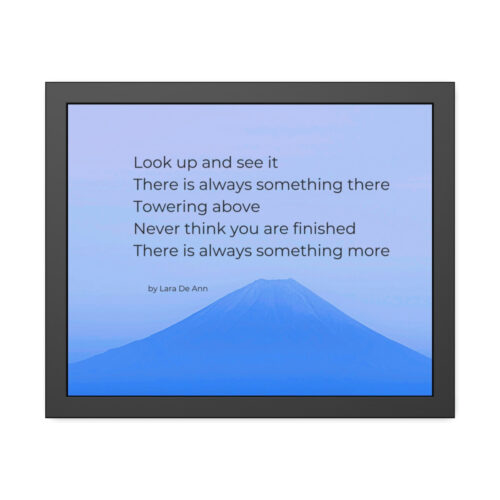 Look Up - tanka - framed - blue - Image 6
