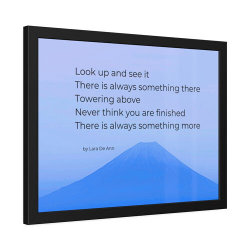 Look Up - tanka - framed - blue - Image 11