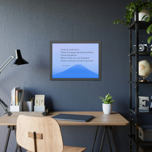 Look Up - tanka - framed - blue - Image 12