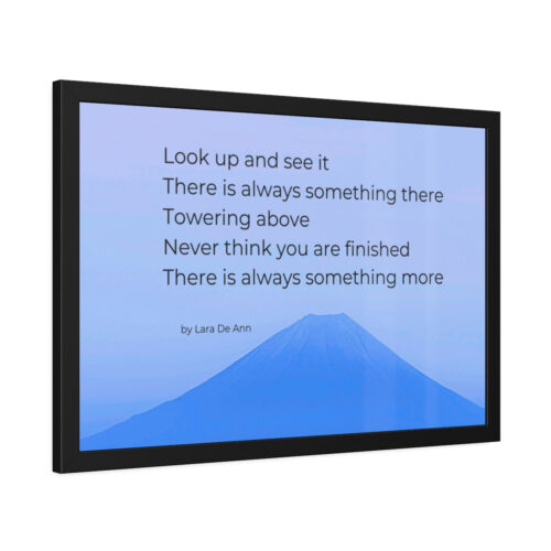Look Up - tanka - framed - blue - Image 15