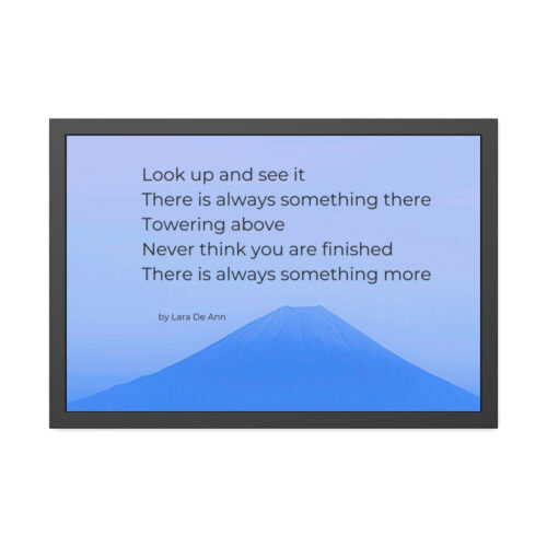 Look Up - tanka - framed - blue - Image 14